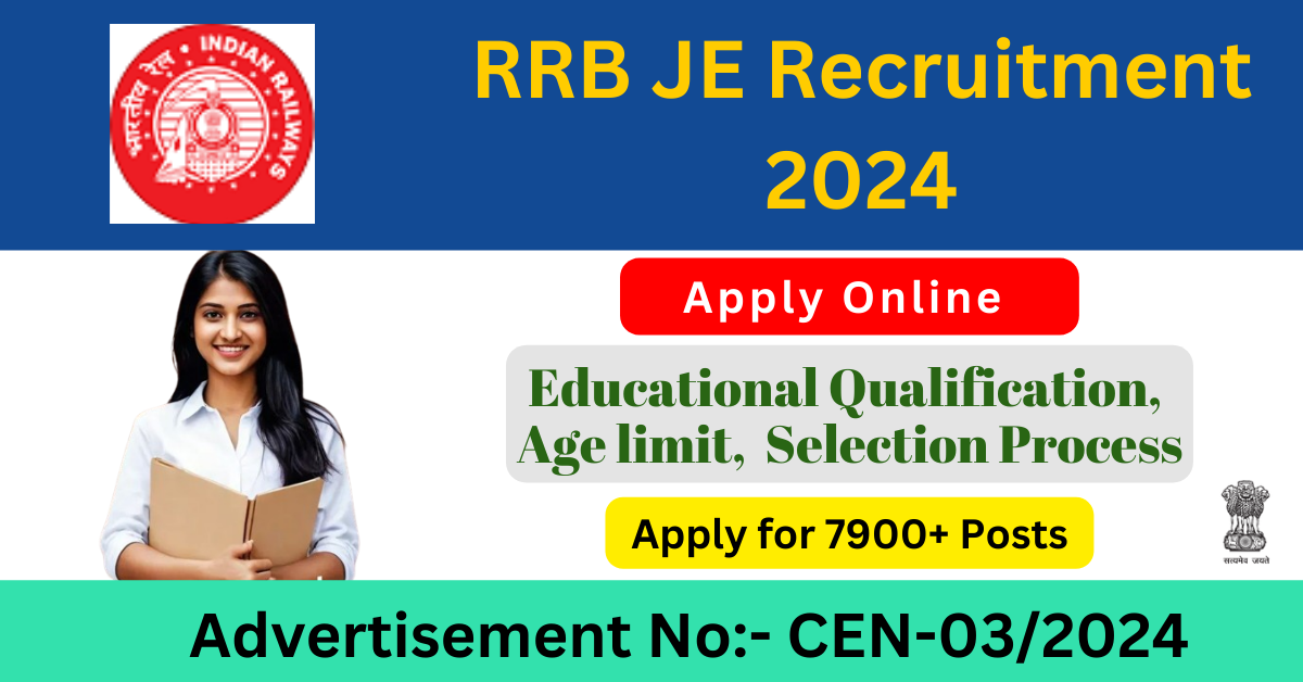 RRB JE Recruitment 2024 Notification Out for 7900+ Posts